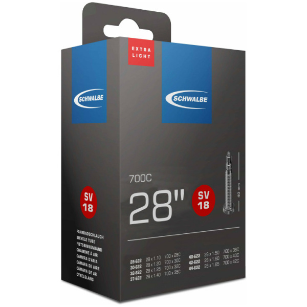 Schwalbe bib 28x1 1/8-1.625 frans 40mm (