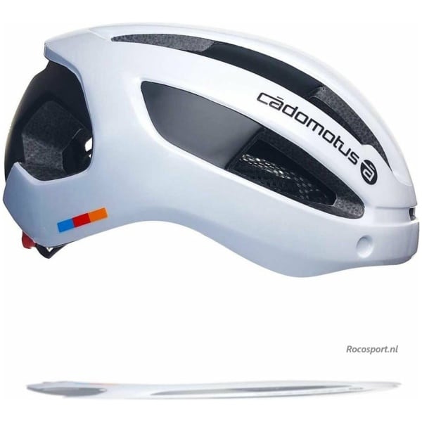 Cadomotus Sigma-II Compacte Aerodynamische fietshelm | wit