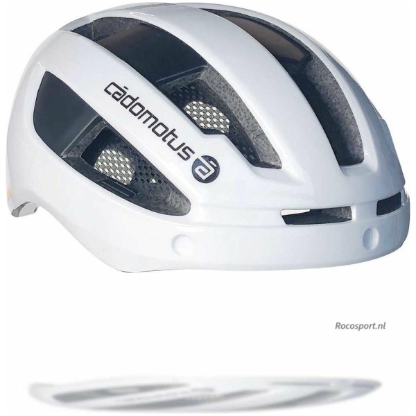 Cadomotus Sigma-II Compacte Aerodynamische fietshelm | wit - Afbeelding 3