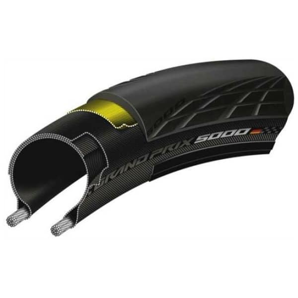 Continental grand prix 5000 buitenband 23-622 vouw