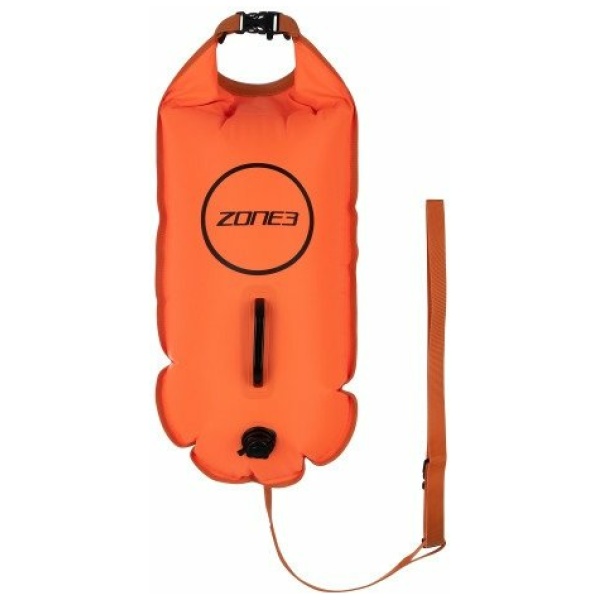 Zone3 Swim Safety Buoy / Dry bag 28L Orange
